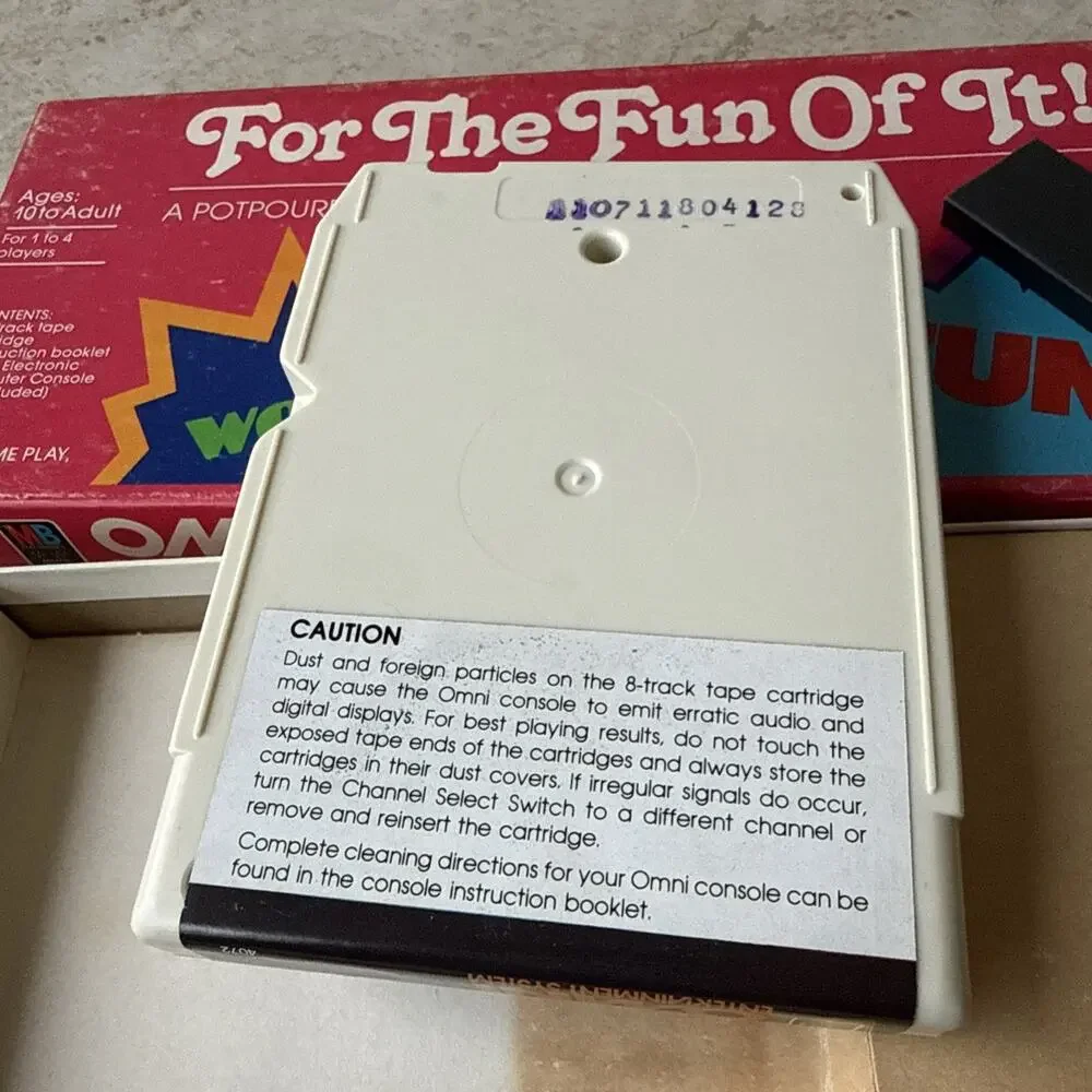For The Fun Of It for Omni Entertainment System Milton Bradley 1980